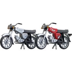 55043110 Komplettmodelle 2x Simson S51 (silber und dunkelrot)