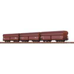 Brawa 50877 3er Set Schüttgutwagen Fads 175 und Fals 175, DB, Ep.IV