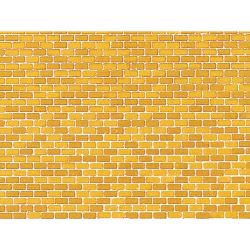 50510 Dekorpappe Ziegelmauer ocker lose