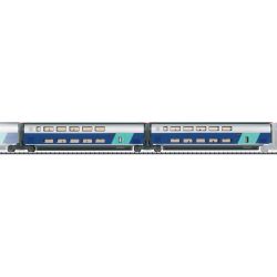 23488 Ergänzungswagen-Set 2 zum TGV Euroduplex, SNCF, Ep. VI (inkl. Innenbel.)