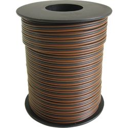 50370 Drillingslitze 3x 0,14 mm², 25 m (hellbraun, schwarz, dunkelbraun)