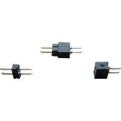 50184 Micro Stiftleiste Steckverb. RM 1.0 2 polig Stecker+Buchse (10 Stück)
