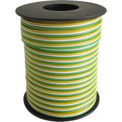 50367 Drillingslitze für Weichen, 3 x 0,14 mm², 25 m (grün/weiß/gelb)