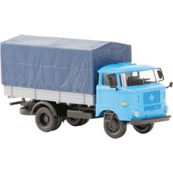 121043-03 IFA W50L Holzpritsche und Plane (hellblau)