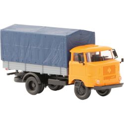 121043-15 IFA W50L Holzpritsche und Plane (pastellorange)