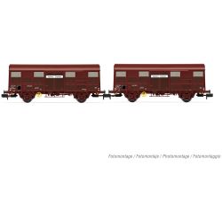 HN6572 2-tlg. Set Gedeckte Güterwagen G4 Permaplex, SNCF, Ep. IV