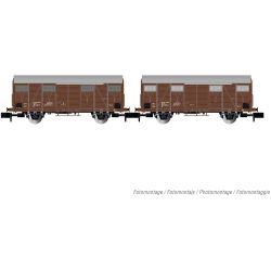 HN6574 2-tlg. Set Gedeckte Güterwagen Gs, FS, Ep. IV