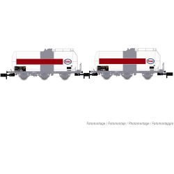 HN6610 2-tlg. Set Kesselwagen Uh, „Esso", SNCF, Ep. IV