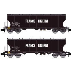 HN6619 2-tlg. Set Schwenkdachwagen "France Luzerne", SNCF, Ep. IV
