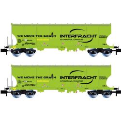 HN6625 2-tlg. Set Schwenkdachwagen, CZ-Interfracht, Ep. VI