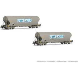 HN9736 2-tlg. Set Schwenkdachwagen "TMF CITA", SNCF, Ep. V