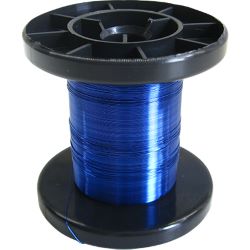 50139 Spule Kupferlackdraht Lackdraht blau 0,15mm (100 m)