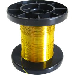 50140 Spule Kupferlackdraht Lackdraht gelb/gold 0,15mm (100 m)