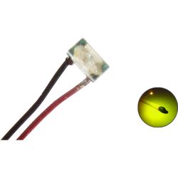 50207 LED SMD 0402 mit Kupferlackdraht Draht Kabel grün