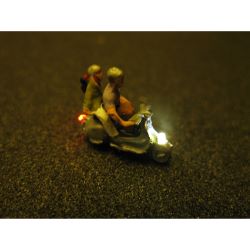50137 Motorroller mit LED Beleuchtung (Pärchen)