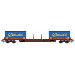HR6555 Flachwagen Rgs mit Containern "Gruppo Bernardini", FS, Ep. V