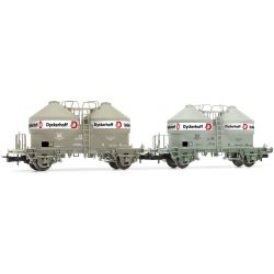 HR6591 2-tlg. Set Silowagen Ucs "Dyckerhoff", DB, Ep. IV