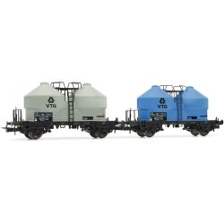 HR6592 2-tlg. Set Silowagen Ucs "VTG", DR-Miet, Ep. IV