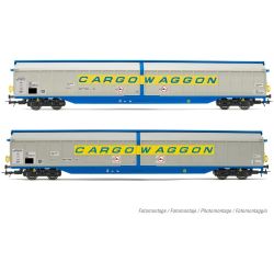 HR6599 2-tlg. Set Schiebewandwagen "Cargowaggon", DB, Ep. IV
