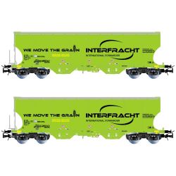 HR6624 2-tlg. Set Schwenkdachwagen, CZ-Interfracht, Ep. VI