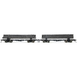 HR6629 2-tlg. Set Holztransportwagen "Coos Bay Lumber Co.", Ep. III