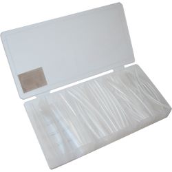 32372 Schrumpfschlauch Sortiment Set 100 Teile 10cm (transparent)