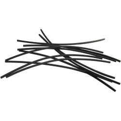 50159 Schrumpfschlauch 1,2 mm auf 0,6 mm, 10Stk. a´10 cm (schwarz)