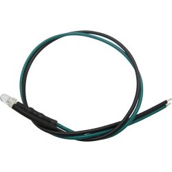 51207 LED 3mm klar mit Anschlusskabel und Widerstand, grün (10 Stück)