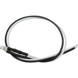51211 LED 3mm klar mit Anschlusskabel und Widerstand, kaltweiß (10 Stück)