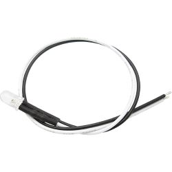 51234 LED 5mm klar mit Anschlusskabel und Widerstand, kaltweiß (10 Stück)
