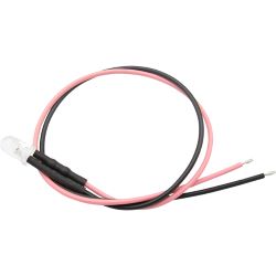 51240 LED 5mm klar mit Anschlusskabel und Widerstand, pink (10 Stück)
