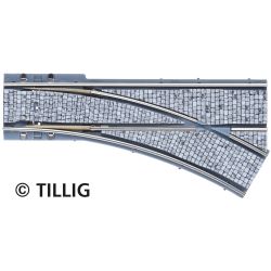 87598 Parallelweiche R 204 30° rechts Pflaster