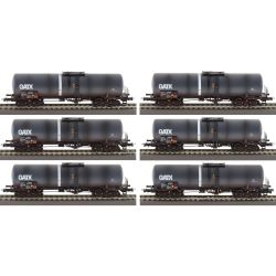 75972 6-tlg. Display: Kesselwagen „gealtert“, GATX, Ep. VI