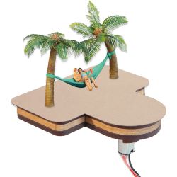21772 micro-motion: Palmen mit Hängematte