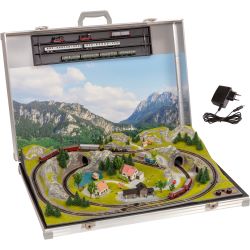 88410 Modellbahnkoffer "Füssen" (mit Minitrix® Gleisen)