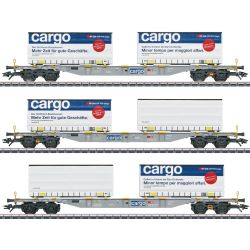 47463 Containertragwagen-Set Sgnss, SBB Cargo, Ep. VI (WECHSELSTROM/AC)