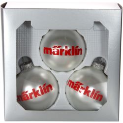 12450 Weihnachtskugeln groß, silber (3er Box)