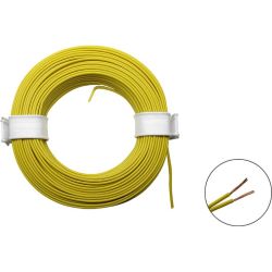 50358 LIYZ Doppellitze 2x0,08 mm² (gelb) 10 m