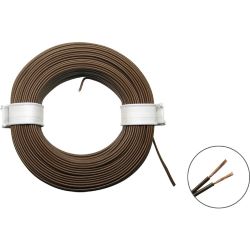50366 LIYZ Doppellitze 2x0,08 mm² (braun) 10 m