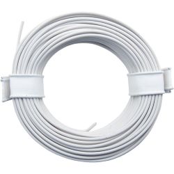 51018 Miniaturkabel Litze flexibel LIY 0,25mm² (weiß) 10 Meter