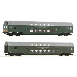6280006 2-tlg. Set 1: Doppelstockwagen, DR, Ep. IV