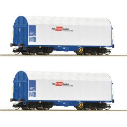 6680007 2-tlg. Set: Schiebeplanenwagen, ÖBB/RCW, Ep. VI