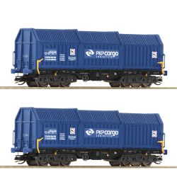 6680008 2-tlg. Set: Teleskophaubenwagen, PKP Cargo, Ep. VI