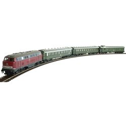 43163-01 Personenzug-Set: BR216 Lollo mit 3 Schnellzugwagen Gruppe 29 in Ep. IV
