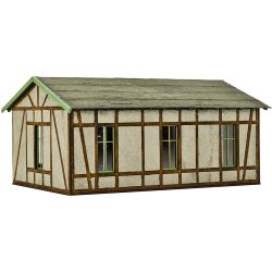 45640 Werkstatt mit Putz-/Fachwerkfassade (Polyplate Bausatz)