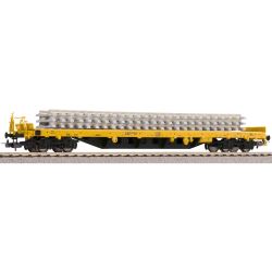24501 H0-Flachwagen Rs beladen mit Betonschwellen, Bauzug, DBAG, Ep.VI