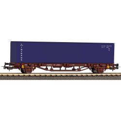 27719 H0-Containertragwagen mit 40' Container, CD, Ep.V