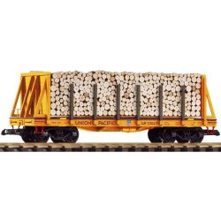 38791 G-Rungenwagen mit Holzladung, UP, Ep.III/IV