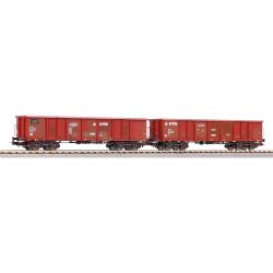 58279 H0-2er Set offene Güterwagen Eaos, Rübenverkehr, VTG, Ep.VI