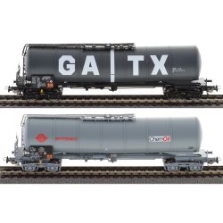 58277 H0-2er Set Knickkesselwagen, Ermewa, GATX, Ep.VI